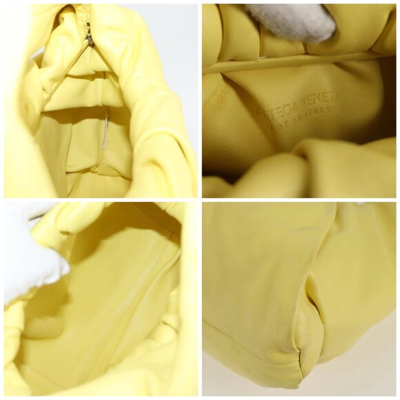 BOTTEGAVENETA The Shoulder Pouch Shoulder Bag Leather Yellow - Picture 15 of 16